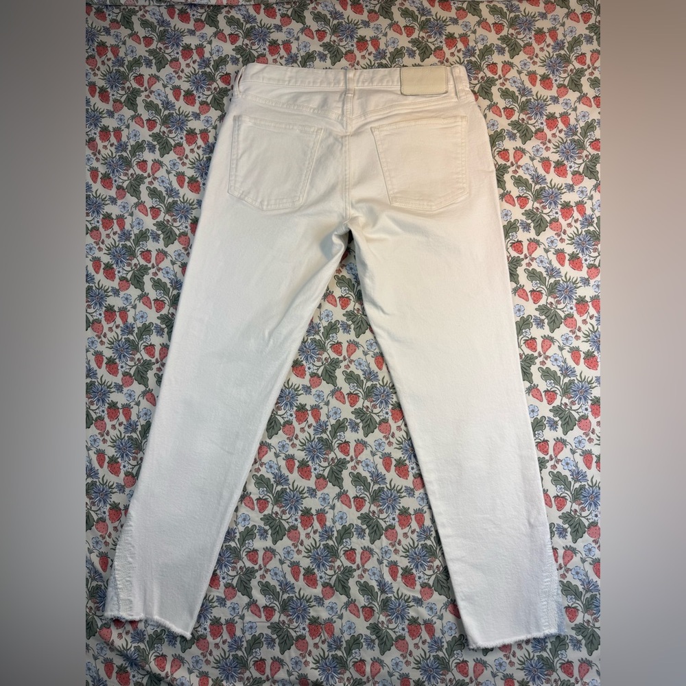 Moussy Vintage Mv Burnside Skinny Jeans Ankle Cropped white size 29 - Picture 12 of 14